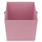 Casafield Set Of 6 Collapsible Fabric Cube Storage Bins, Light Pink - 13'' Foldable Cloth Baskets For Shelves, Cubby Organizers