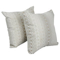 Blazing Needles Square Polyester Jacquard Throw Pillows, 17", Torero Dune 2 Count