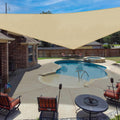 Windscreen4Less 12' X 23' X 25.9' Sun Shade Sail Right Triangle Outdoor Canopy Cover Uv Block For Backyard Porch Pergola Deck Ga