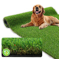 Xlx Turf Thick Artificial Grass Rug Turf 7Ft X 13Ft - Outdoor/Indoor High Drainage Fake Grass Mat For Patio, Yard, 1.38' Pile H