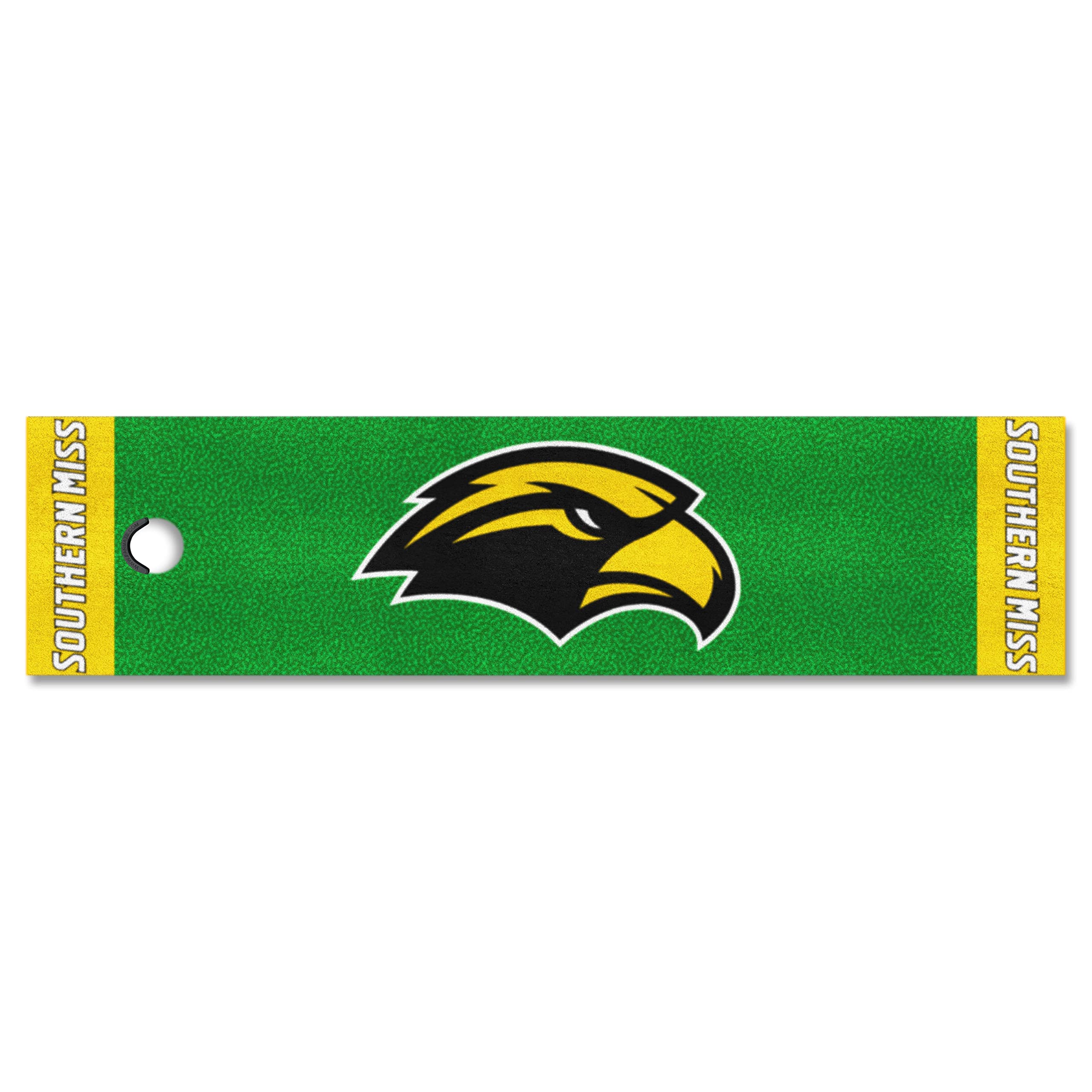 FANMATS 18592 Southern Miss Golden Eagles Putting Green Mat - 1.5ft. x 6ft.
