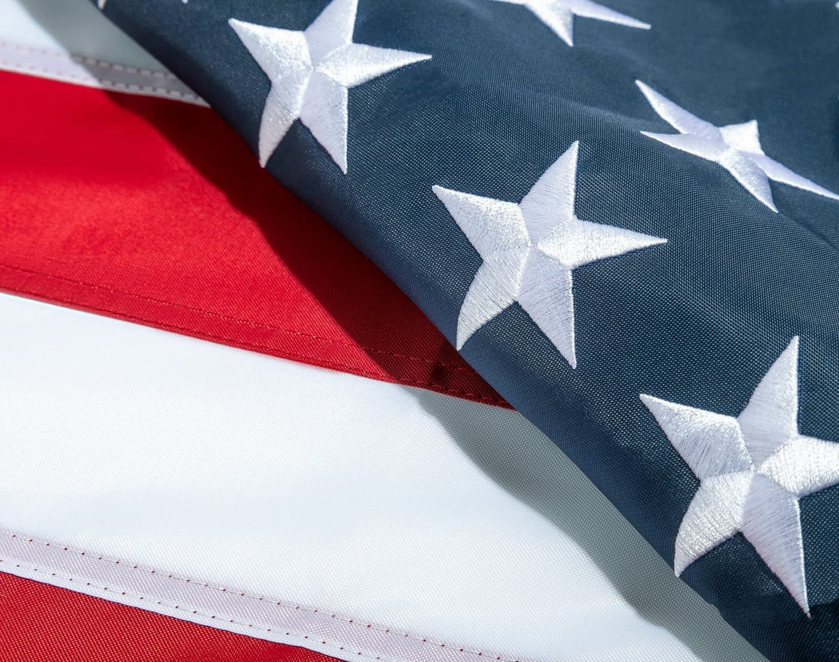 American Flag 3X5 Ft Outdoor -3X5 American Flag Outdoor Heavy Duty 100% Made In Usa.300D Oxford Nylon For High Winds,The Stronge