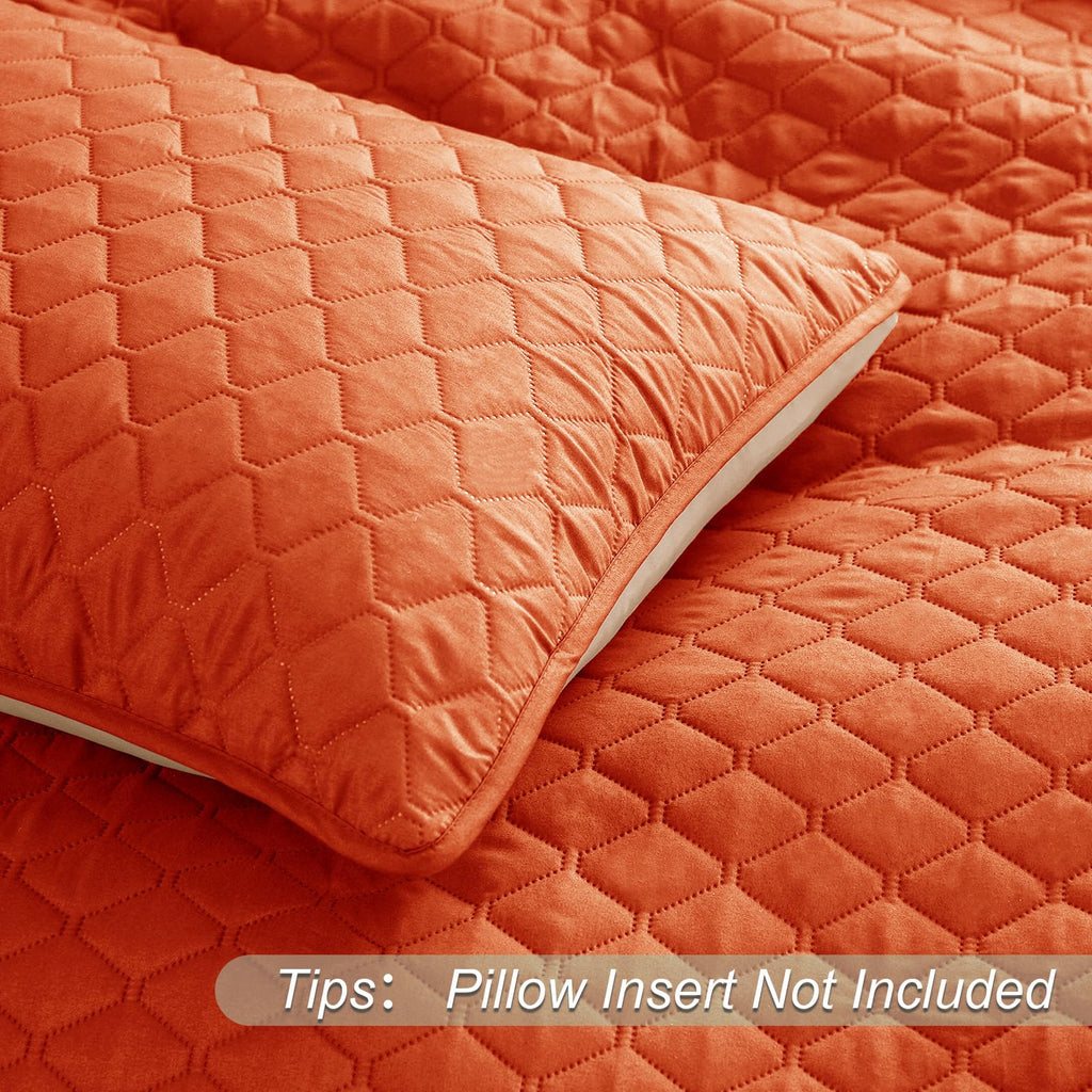 Exclusivo Mezcla Ultrasonic Reversible King Size Quilt Bedding Set With Pillow Shams, Lightweight Quilts King Size, Soft Bedspre
