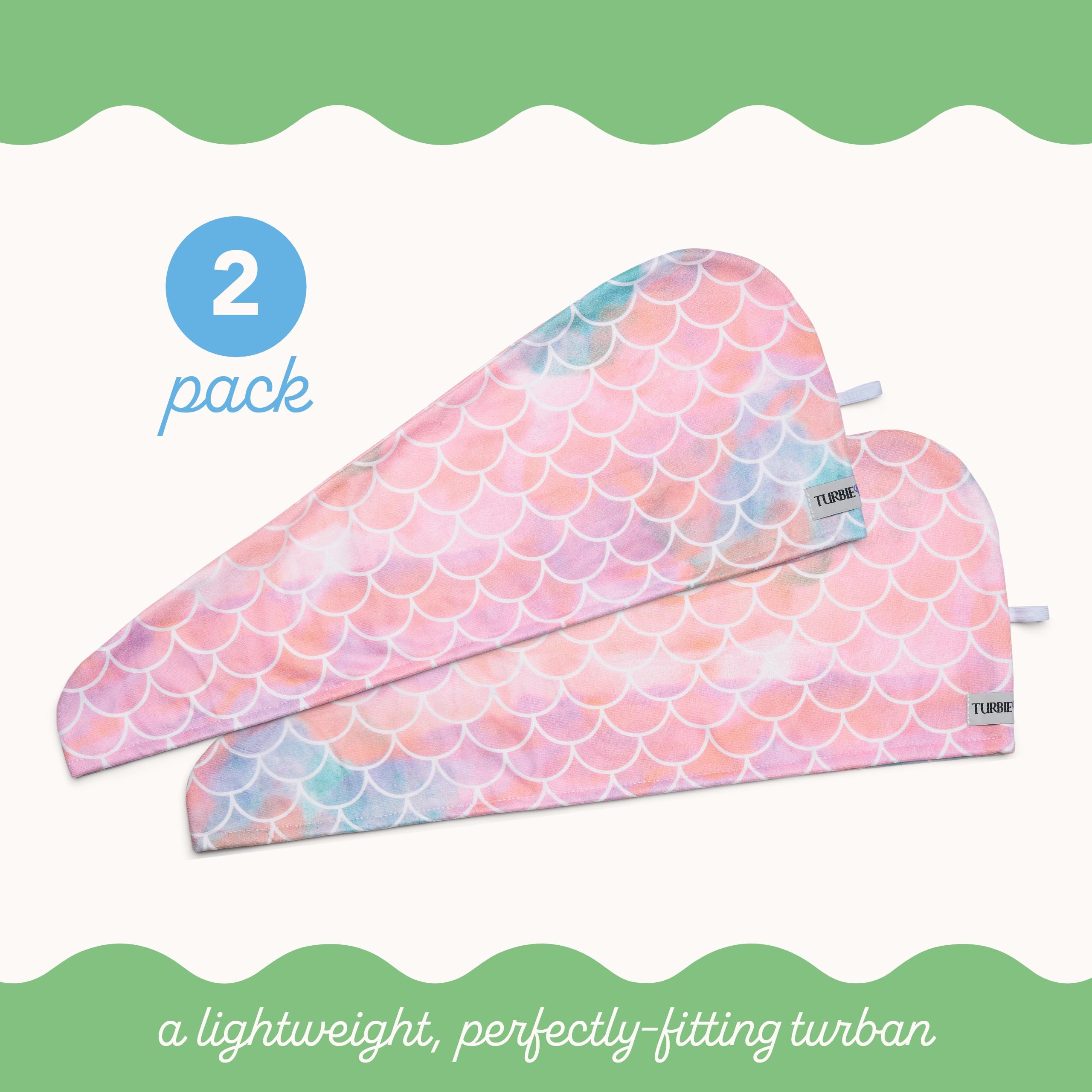 Turbie Twist Microfiber Hair Towel Wrap - The Original Quick Dry, Anti-Frizz Turban Towel For Thick, Long, And Curly Hair - Bath