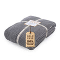 Gold CASE Turkish Bed Blanket - 100% Recycled Cotton Bed Blankets 71x90 - Soft Cotton Blankets Twin/Twin XL Size - Layering Ligh