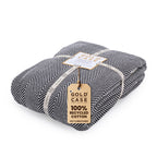 Gold CASE Turkish Bed Blanket - 100% Recycled Cotton Bed Blankets 71x90 - Soft Cotton Blankets Twin/Twin XL Size - Layering Ligh