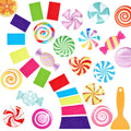Fullhawl 30 Pcs Candy Non Slip Bathtub Stickers Colorful Candy Anti Slip Shower Stickers Shower Floor Nonslip Sticker Applique A