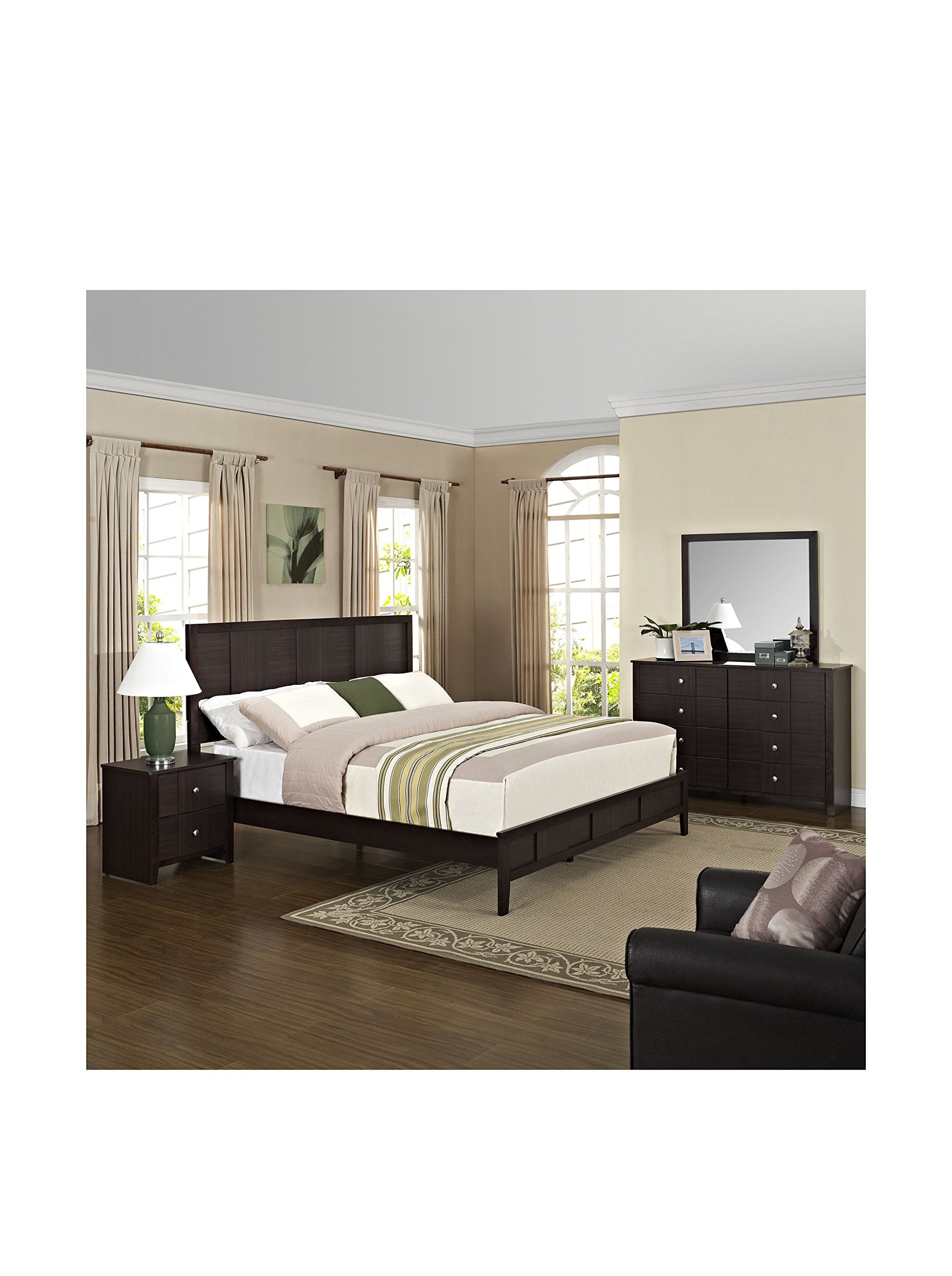 Modway Holly 4-Piece Bedroom Set, King