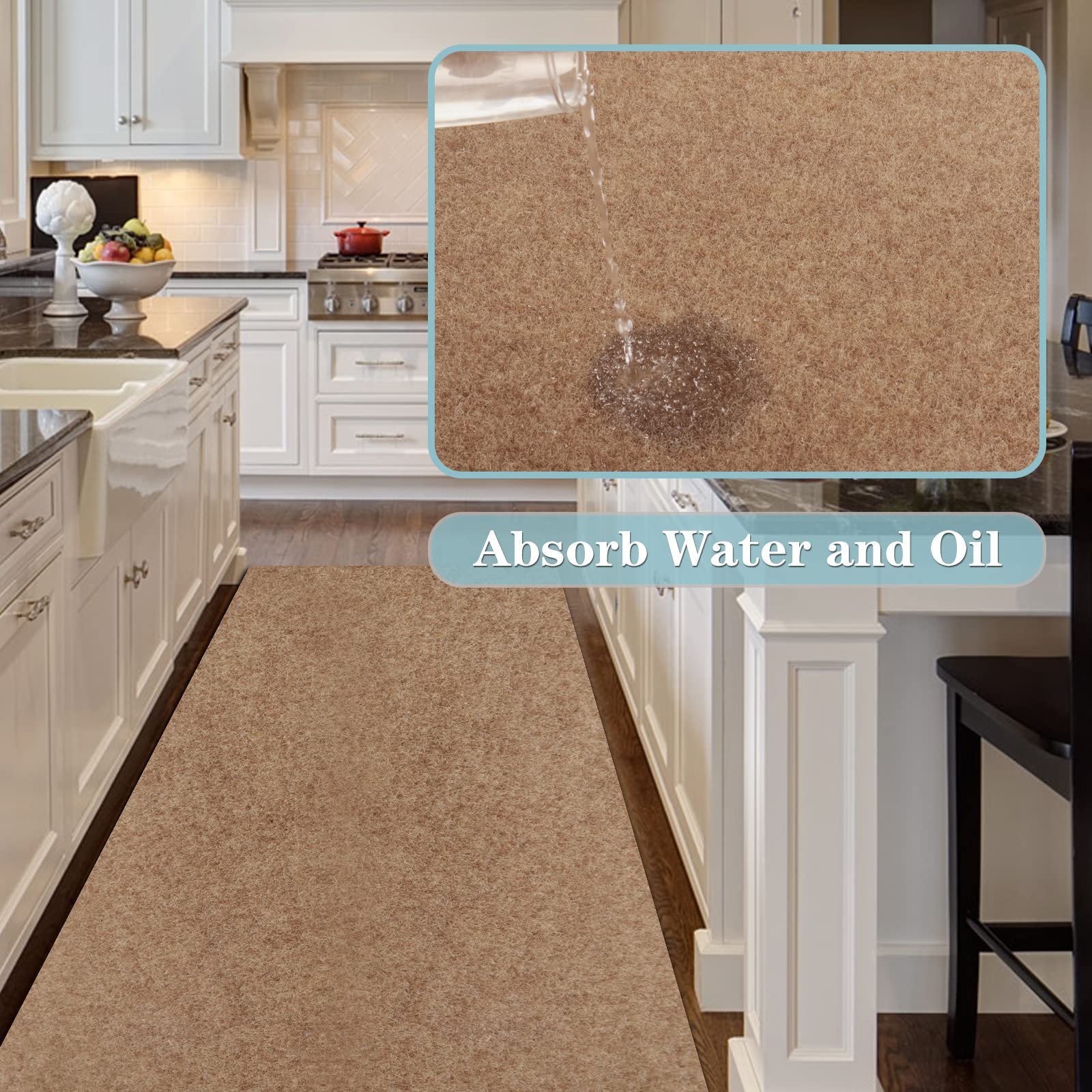 Runner Rug 4Ft X 8Ft, Ayoha 2'-82' Utility Carpet Runner For Entryway Hallway Aisles Balcony Garages, Area Rugs With Non-Slip Ru