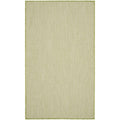 Nourison Courtyard Indoor/Outdoor Ivory Green 3 x 5 Area -Rug, Easy -Cleaning, Non Shedding, Bed Room, Living Room, Dining Roo
