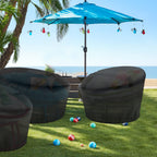 Iceberg Elf Papasan Chair Cover Waterproof,(For 47In Outdoor Papasan Chairs Covers Black) Zipper Design, Easy To Put On And Take