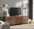 Wampat Modern TV Stand for 100 inch TVs, 3 in 1 Entertainment Center Console with Adjustable Shelves and Metal Base for Living R
