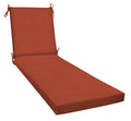 Honeycomb Outdoor Chaise, 22.5' W X 70' L, Textured Solid Terracotta Patio Cushion