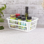 Sterilite Storage Basket, Plastic Basket To Organize Closets, Shelves Or Countertops In The Kitchen Or Bathroom, White, 48-Pack