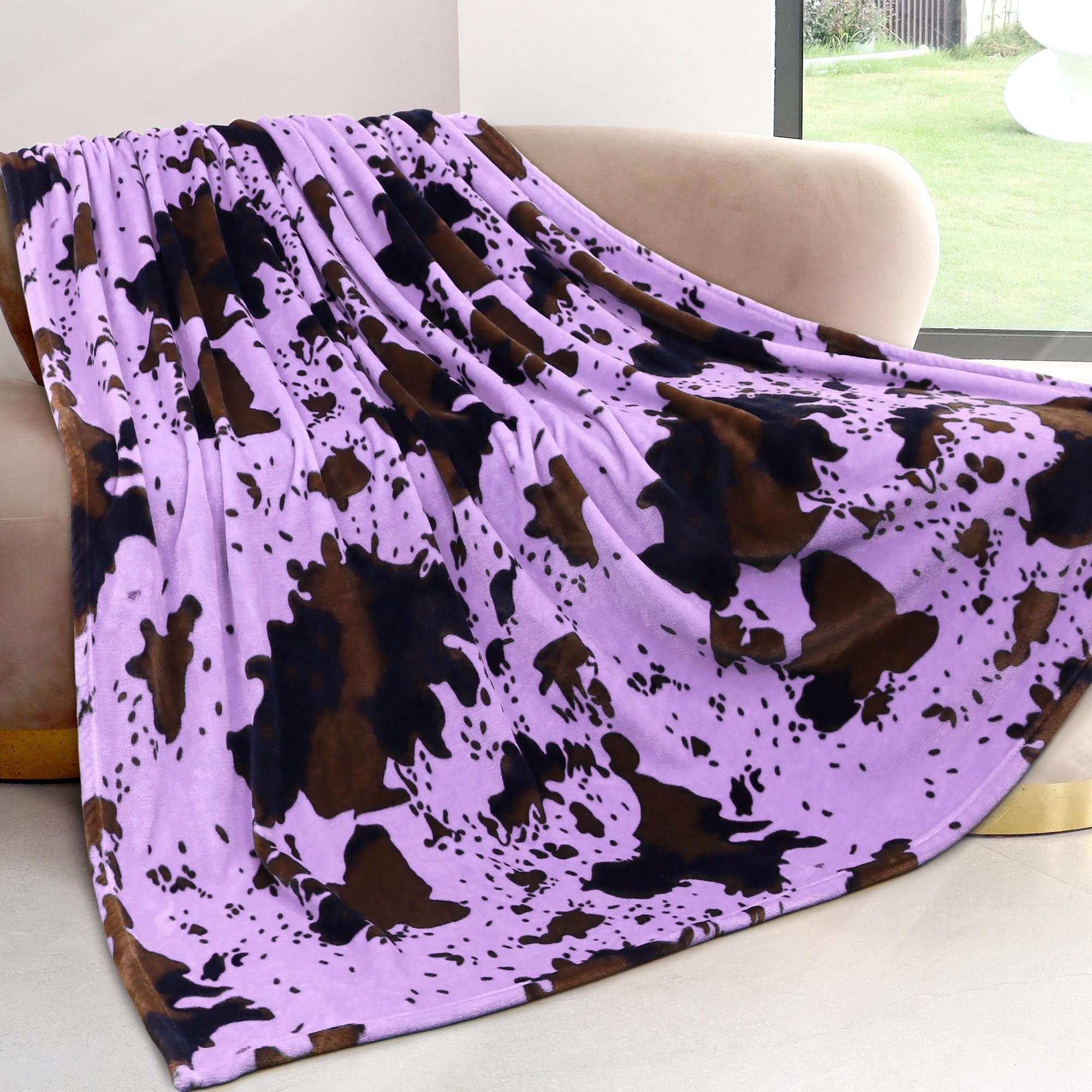 Soft Cozy Twin Blankets Fleece Purple Throw Blankets Lightweight Lavender Throw Blanket Living Rooms Sofa Bedroom Decor