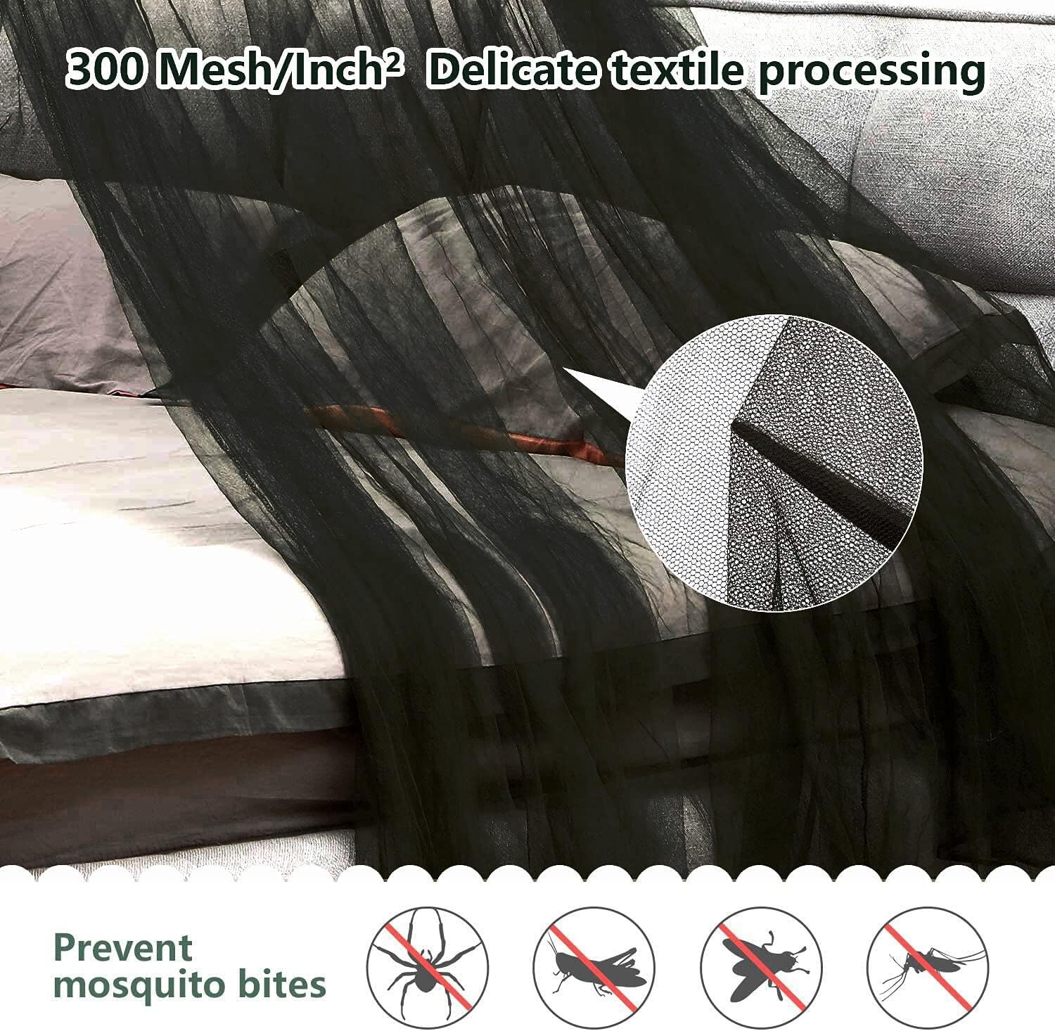 Mosquito Net Bed Canopy For Girls,King Canopy Bed Curtains Full Queen Size From Ceiling,Dome Mosquito Netting Bed Tent Twin Girl