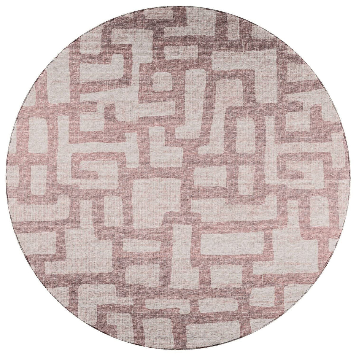 Sedona Sn4 Beige Contemporary Rug Round 4' X 4'