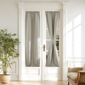 NICETOWN Glass Door Curtain - Window Treatments Panels Solid Energy Efficient Rod Pocket for Front French Patio Door Shade Panel