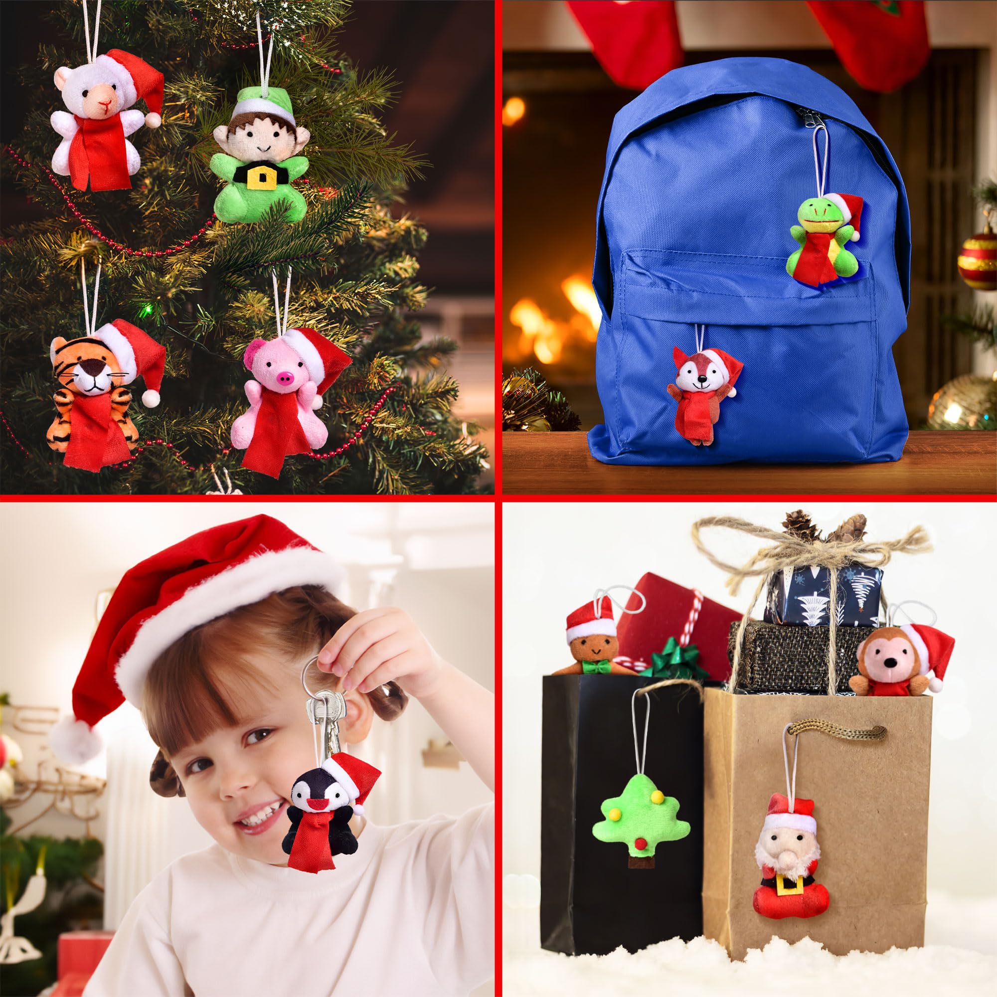 Fun Little Toys Mini Stuffed Animals Christmas Advent Calendar 2023 For Kids, Christmas Countdown Calendar With Assorted Mini An