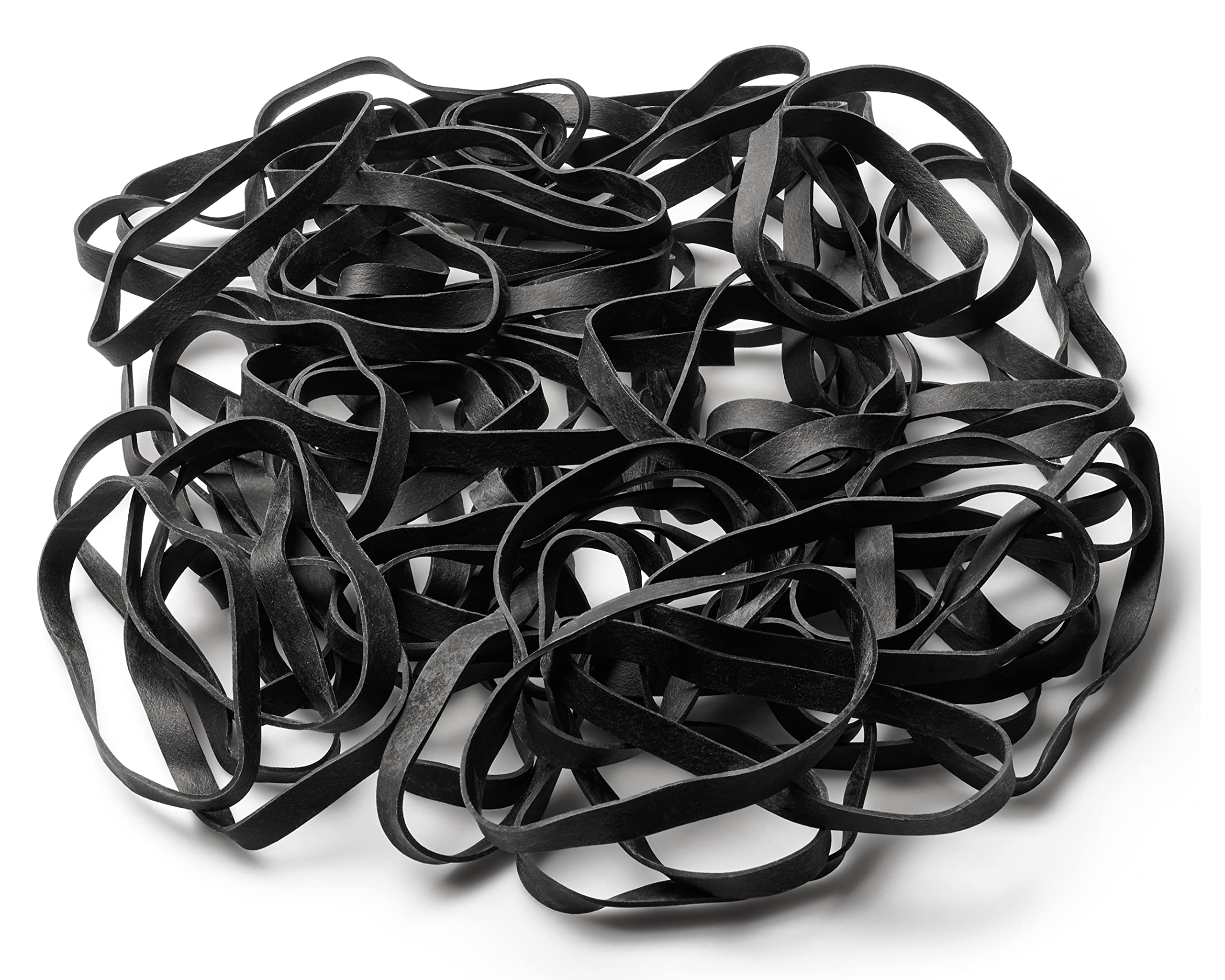 Plasticmill Rubber Bands - #64 Size - Black Rubberbands - 1Lb/250 Count