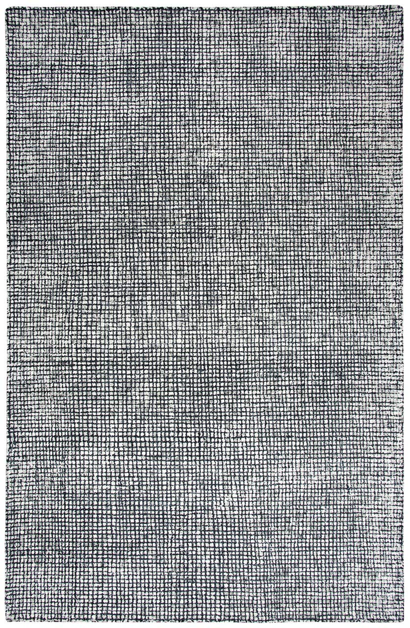Storm Black 2'6" X 8' Hand-Tufted Rug