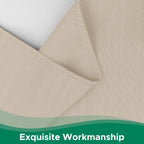 Biscaynebay Wrap Around Bed Skirts - Queen 14" Drop, Light Camel, Polyester, Adjustable Dust Ruffles, Machine Washable, Model FLORABS2428