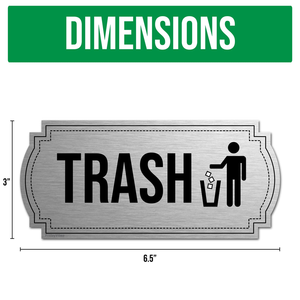 Recycle And Trash Magnets For Kitchen Cans And Recycling Bins, Dual Trash And Recycle Magnet For Garbage Can Logo Symbol, 2 Magn