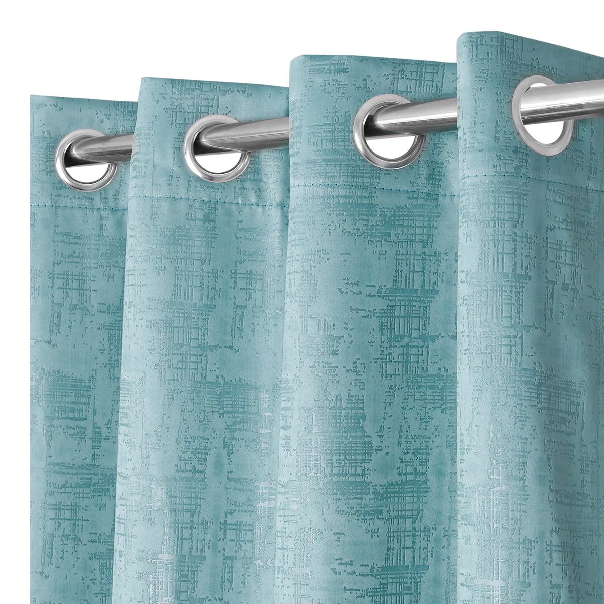 STELLAGEM 100% Blackout Curtains for Bedroom Thermal Insulated Drapes, Window Panels for Home and Office Door 7 Feet Long Set o