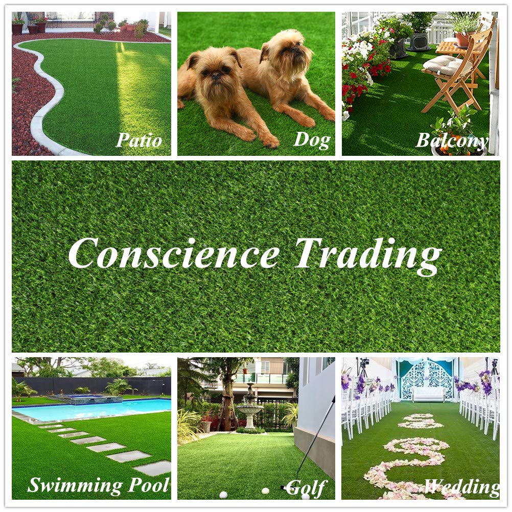 Artificial Grass Synthetic Lawn (0.7' Custom Sizes) -10Ftx77Ft Indoor/Outdoor Grass Carpet, Easy Installation Multi-Use Astrotu