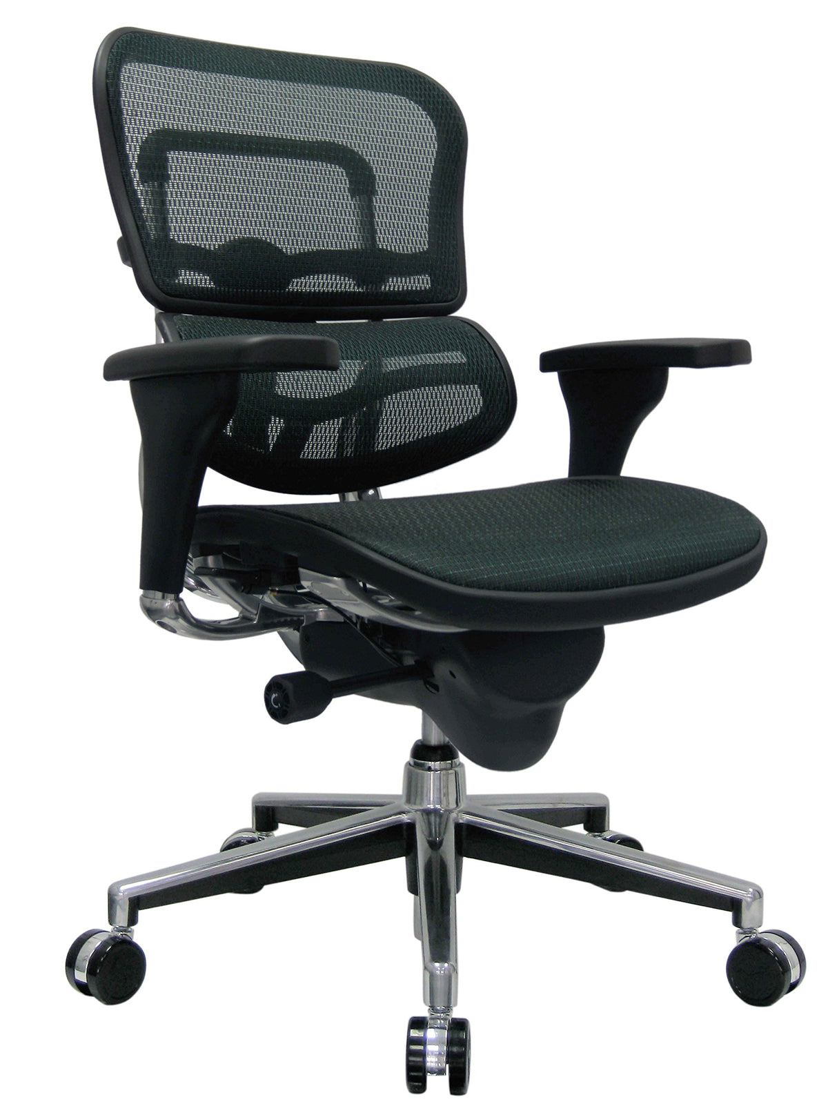 Eurotech Seating Ergohuman Mid Back Mesh Swivel Chair, Green