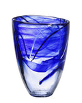 Kosta Boda Contrast Vase, Blue