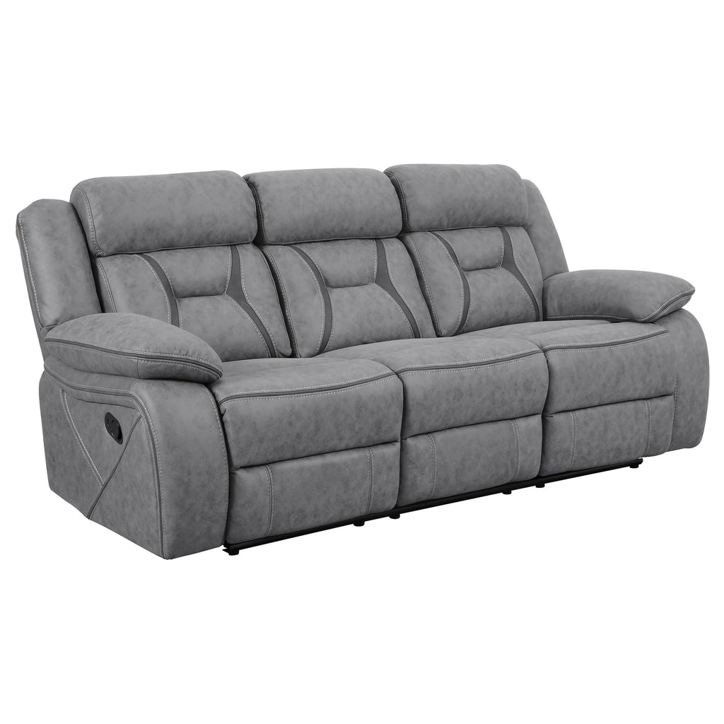 Coaster Higgins 3-Piece Motion Sofa Set, Grey
