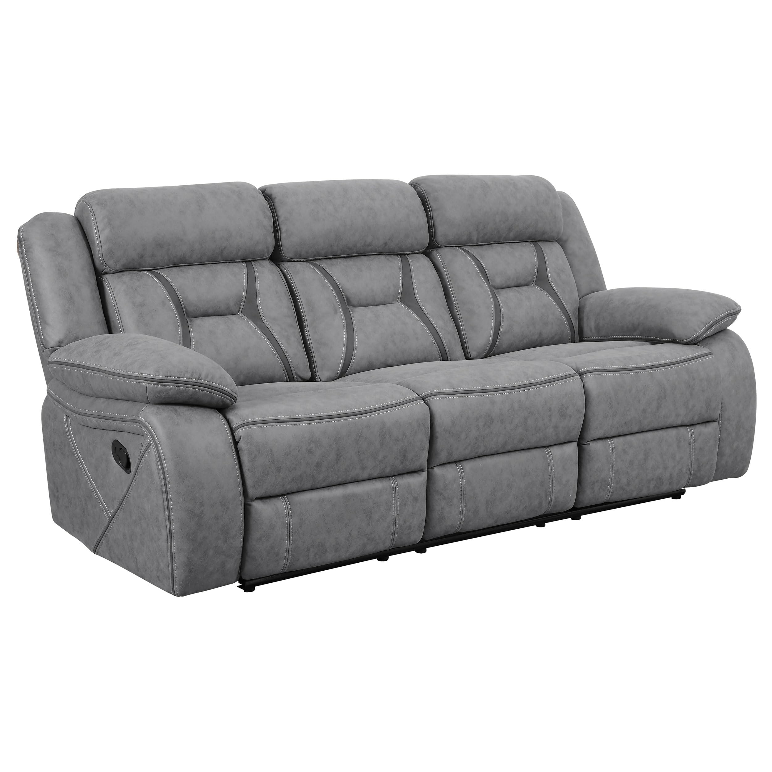 Coaster Higgins 3-Piece Motion Sofa Set, Grey