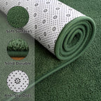 Larhom Large Modern Area Rugs For Bedroom Living Room, 5X7 Feet Dark Green Rug, Thickened Memory-Foam Indoor Carpets, Minimalist