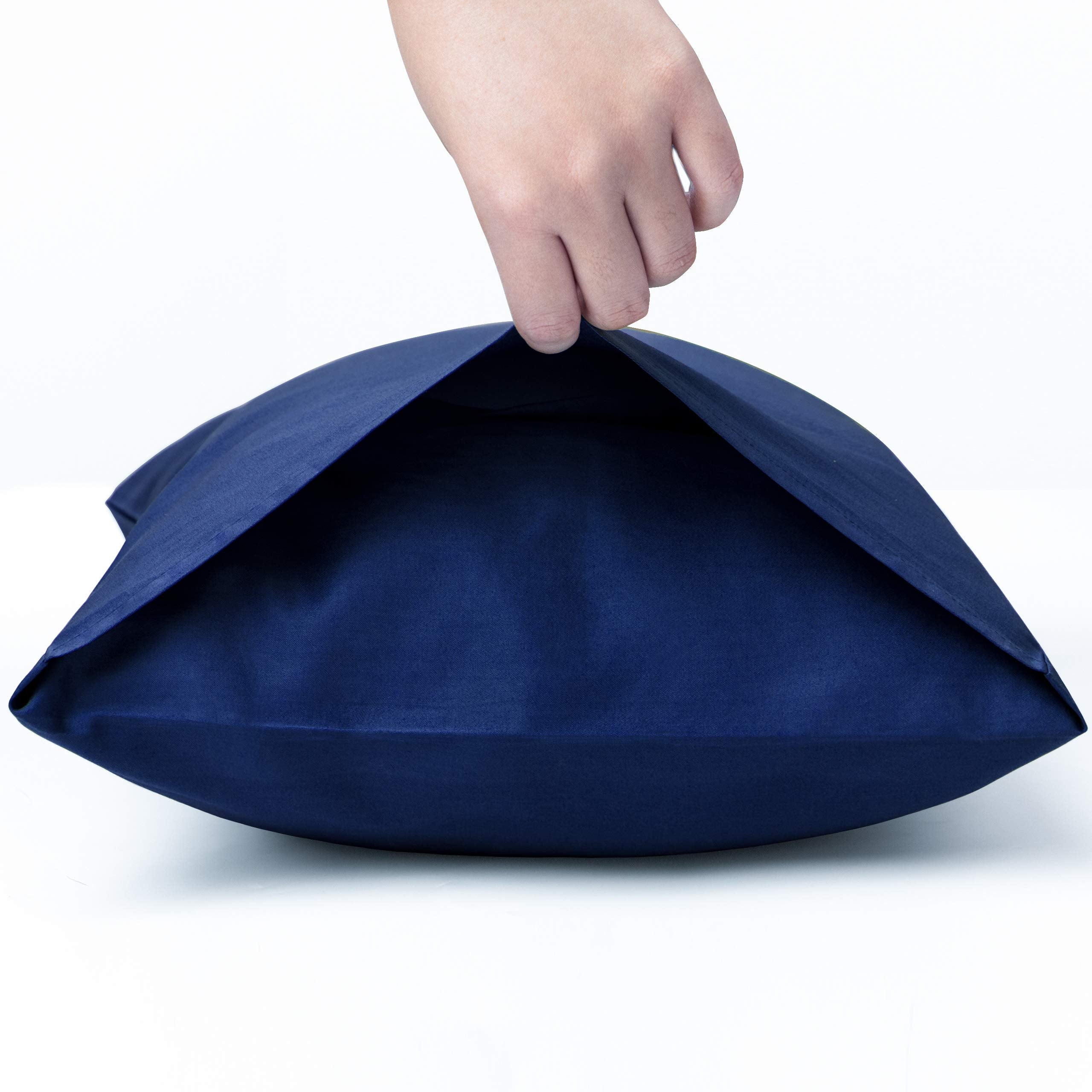 Ntbay 500 Thread Count 100% Egyptian Cotton Body Pillowcase, Super Soft And Breathable Envelope Closure Full Body Pillowcase For Adults, 20X54 Inches, Navy Blue