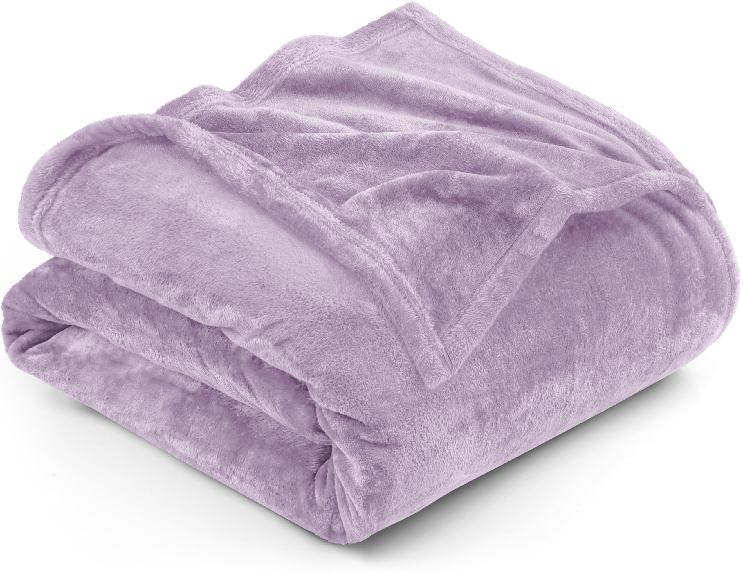 Utopia Bedding Fleece Blanket Twin Size Lilac 300Gsm Luxury Anti-Static Fuzzy Soft Microfiber Bed Blanket (60X80 Inch)