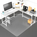 Office Chair Mat For Carpeted Floor, 63'X51' Clear Desk Chair Mat For Carpet Large Protector Floor Mat On Low Pile Carpets, Ea