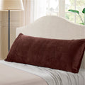 EVOLIVE Soft Micromink, Faux Fur, Faux Suede, Faux Velvet Body Pillow Cover 21x54 Replacement with Zipper Closure (21x54 Bod