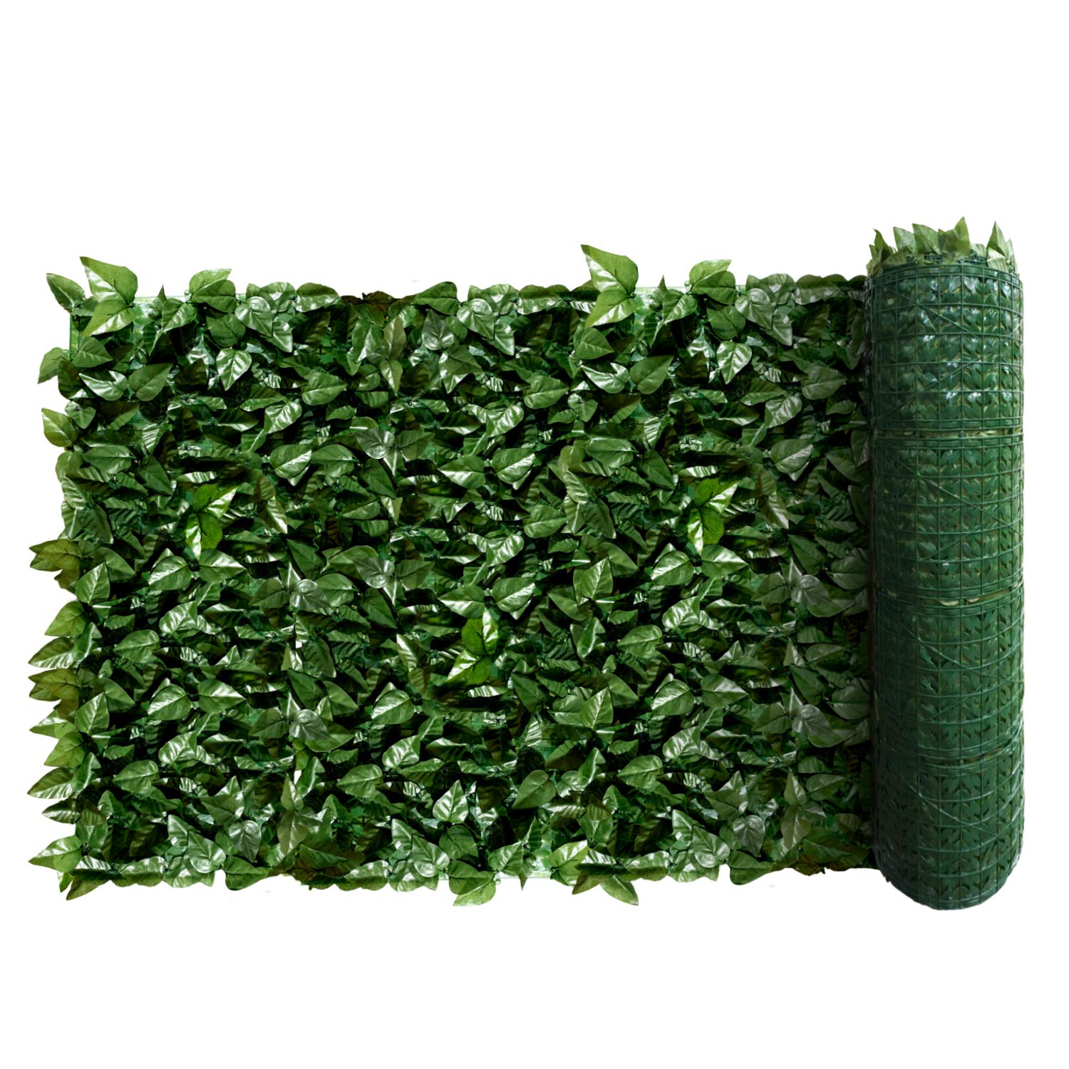 Patio Paradise 4' X 14' Faux Laurel Leaves Privacy Fence Screen With Backing Artificial Leaf Vine Hedge Outdoor Decor-Garden Bac