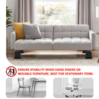 Annkut Bed Risers 10 Inch Heavy Duty,Elevation In Heights 1,2,3,4,5,6,7,8,9,10 Inch,Adjustable Furniture Risers For Chair Table