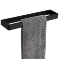 APLusee Matte Black Towel Bar, 304 Stainless Steel Towel Rack, Wall Mounted