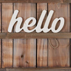 Unfinishedwoodco 15    Script Hello Wall D  Cor, Unfinished Wood