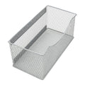 YBM HOME Wire Mesh Magnetic Storage Basket, Trash Caddy, Container, Desk Tray, Office Supply Organizer Silver for Refrigerator/M