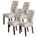 Forcheer Dining Room Chair Covers For Dining Room Set Of 4,Stretch Dining Chair Cover For Dining Room Kitchen Washable Removable(4Pack,Printed Geometric Pattern)