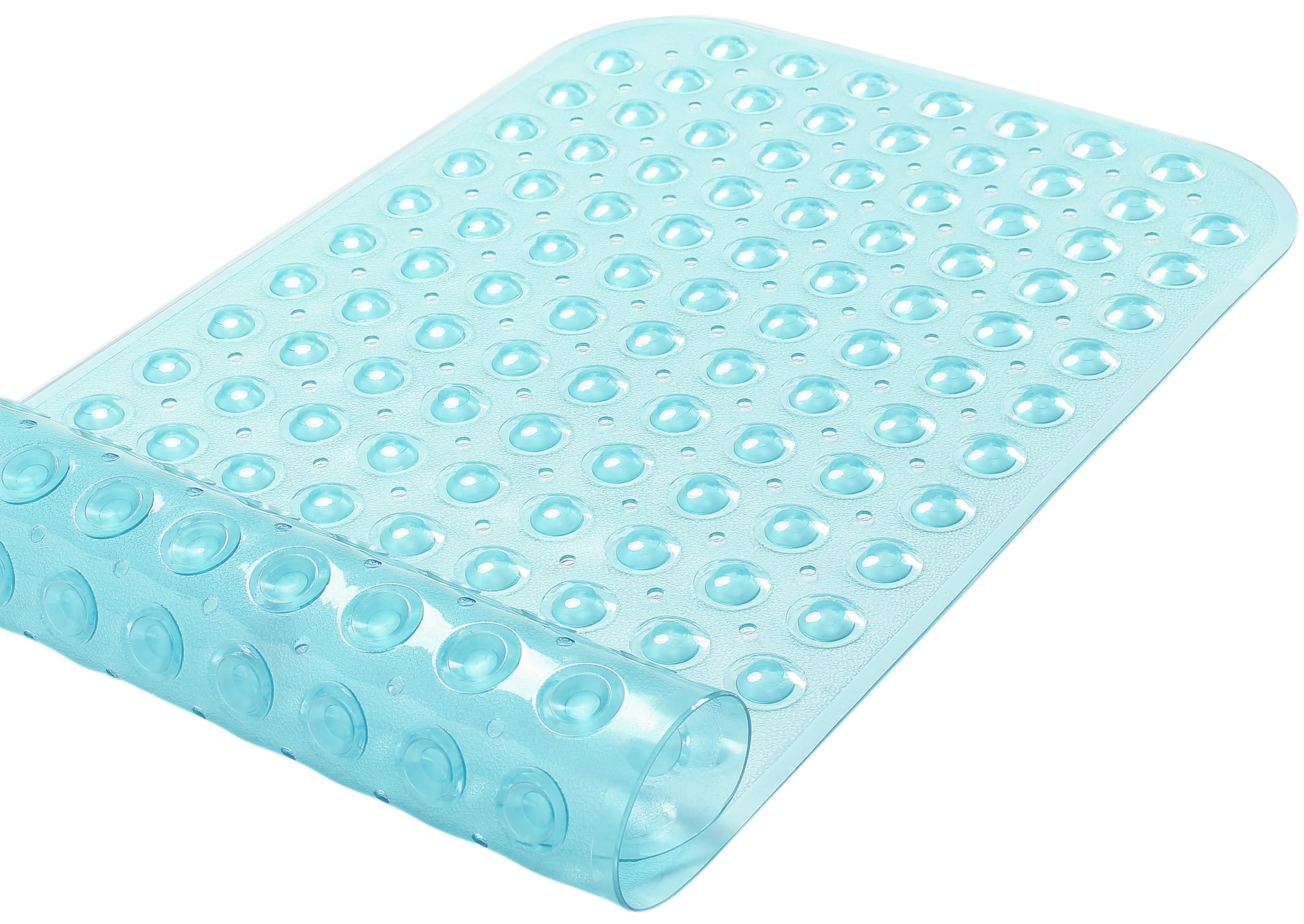 Tike Smart Large Non-Slip Bathtub & Shower Mat 31 Inch X16 Inch (Smooth/Non-Textured Tubs Only) Safe, Clean, Machine-Washable, S