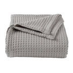 Market & Place 100% Cotton Waffle Weave Bed Blanket | Soft, Breathable, and Lightweight Blanket for All-Season | Perfect for Lay