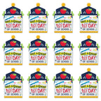 Big Dot Of Happiness First Day Of School - Treat Box Party Favors - Back To School Classroom Decorations Goodie Gable Boxes - Se