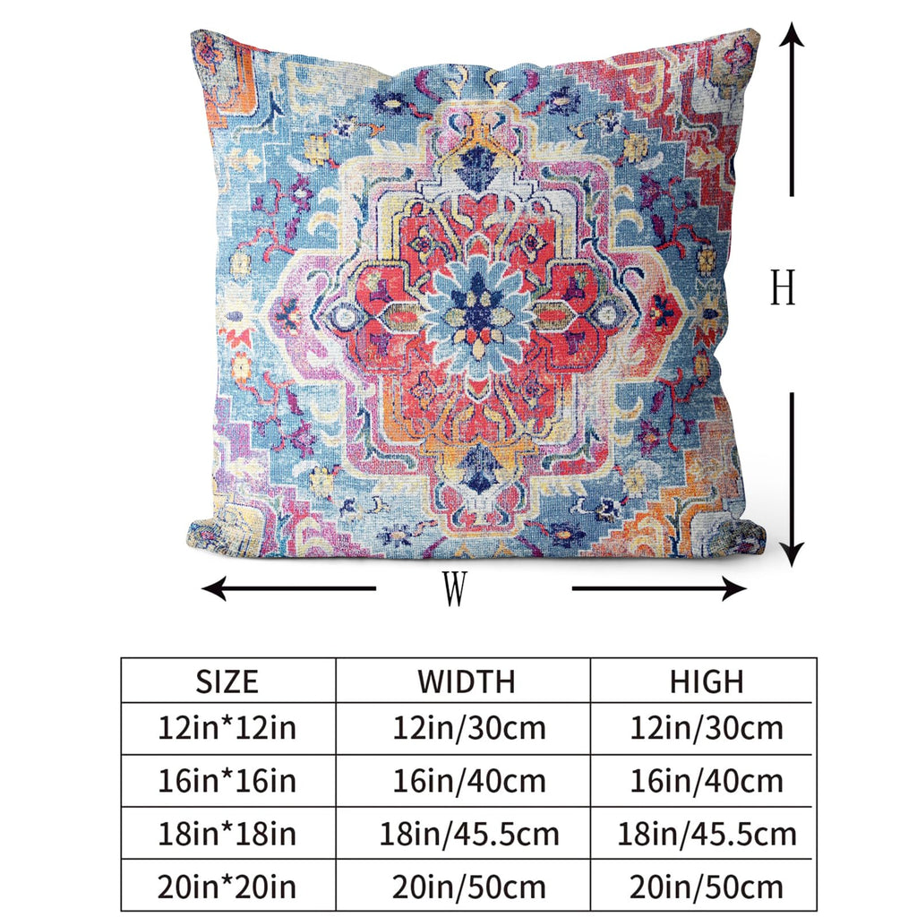 Snycler Antique Boho Hereke Rug Print Boho Throw Pillow Cover 20X20 Inch Set Of 2 Double Sided Decorative Soft Throw Pillow Case