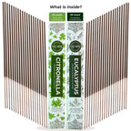 Trumiri Incense Sticks - Combo Pack Of 40 Insence-Sticks - 20 Citronella + 20 Eucalyptus - Insenses - Insents - Incents - Inscen