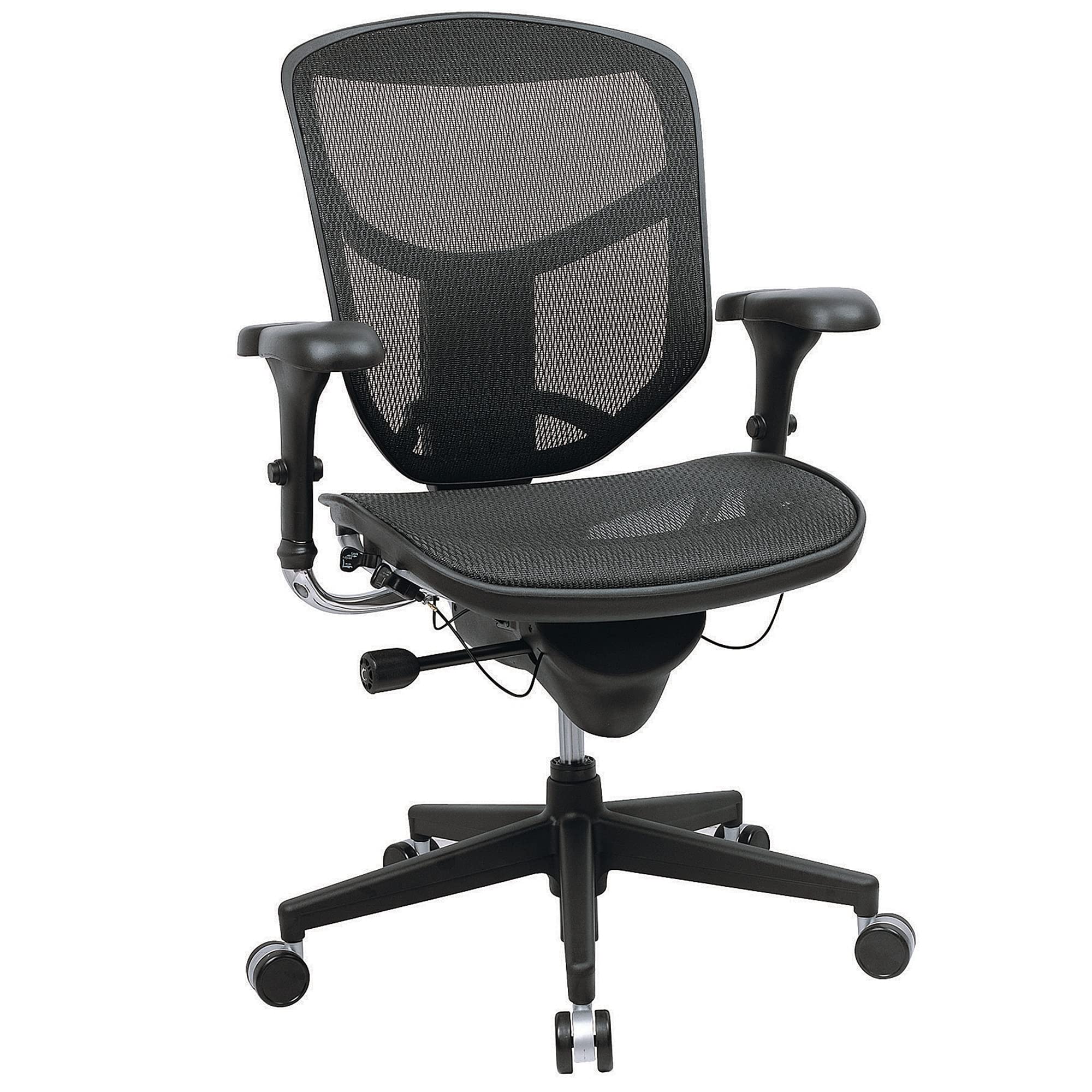 WorkPro Quantum 9000 Series Ergonomic Mid-Back Mesh/Mesh Chair, Black